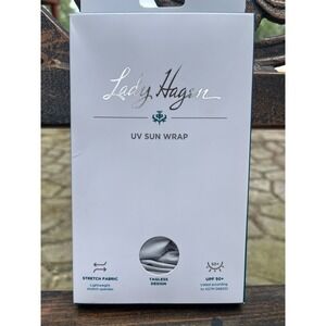 Lady Hagen UV UPF 50+ Sun Wrap for Shoulder & Arms Grey Sz L/XL‎ NEW Golf Beach